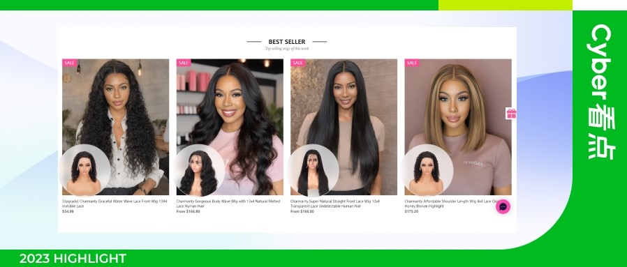 独立站接见量破十万大关，KreadoAI加码下的假发出海赛路原来能够这么玩？